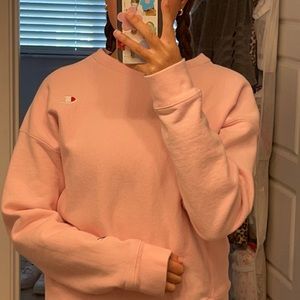 Light Pink Champion Crewneck
